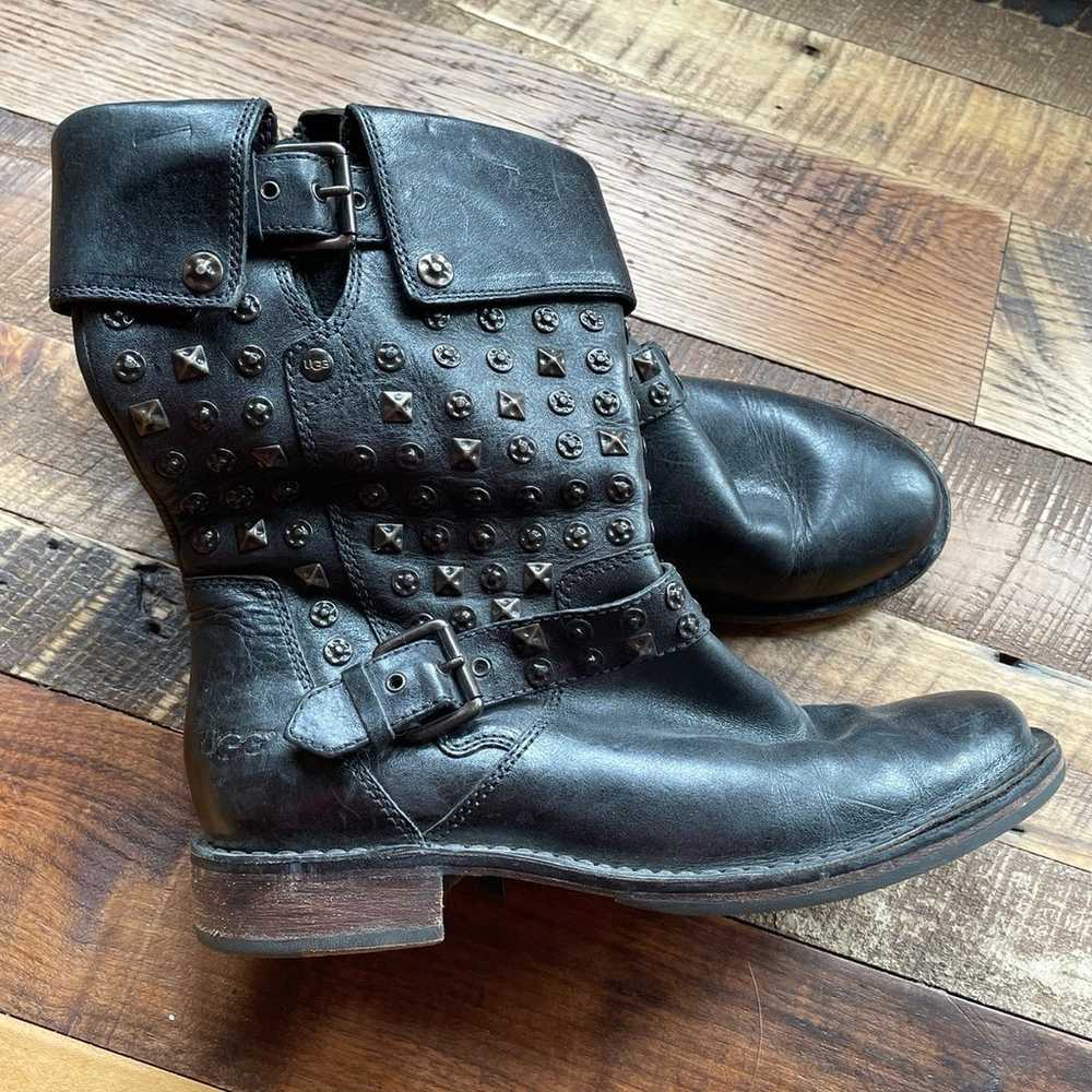 UGG Australia Black Leather Boots - image 7