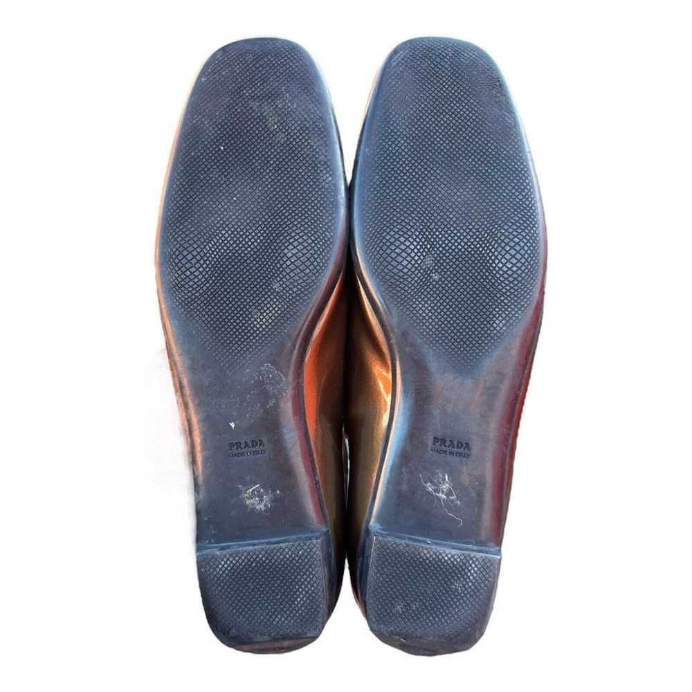 PRADA Bronze Patent Leather Women's Loafers Italy… - image 2