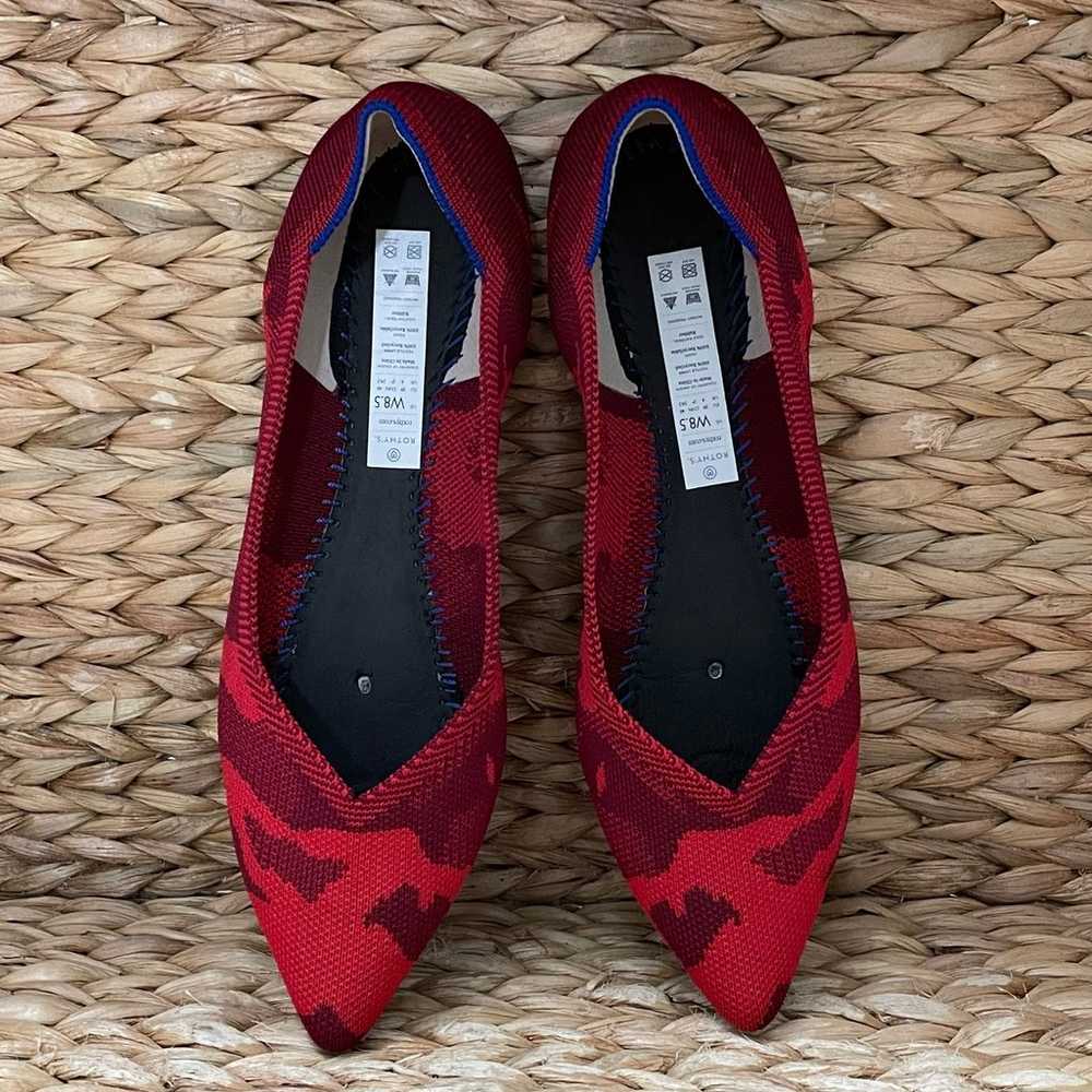 Rothys Red Camo Print Flats The Point - image 6