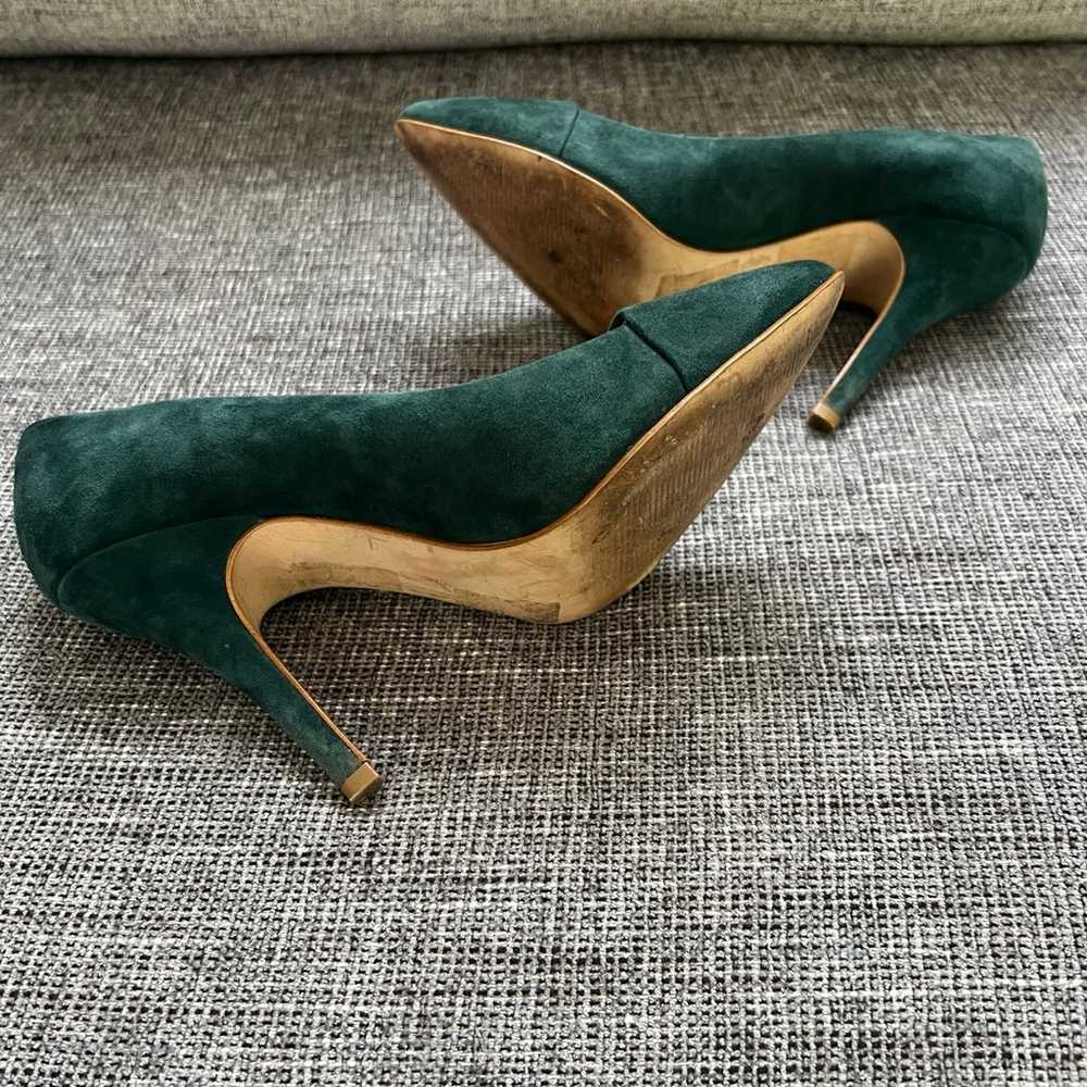 Madewell The Mira Evergreen Suede Leather Pointed… - image 4