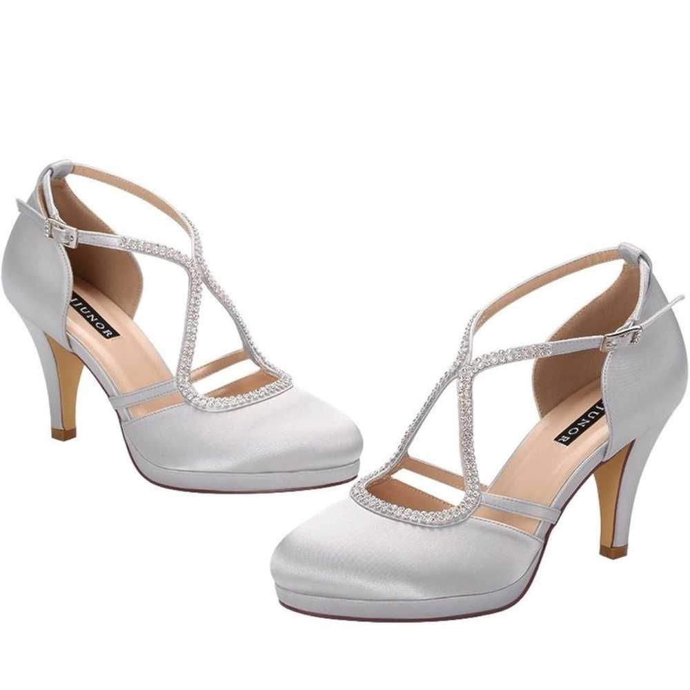 Comfort Low Heel Closed-Toe Ankle Strap Bridal We… - image 4