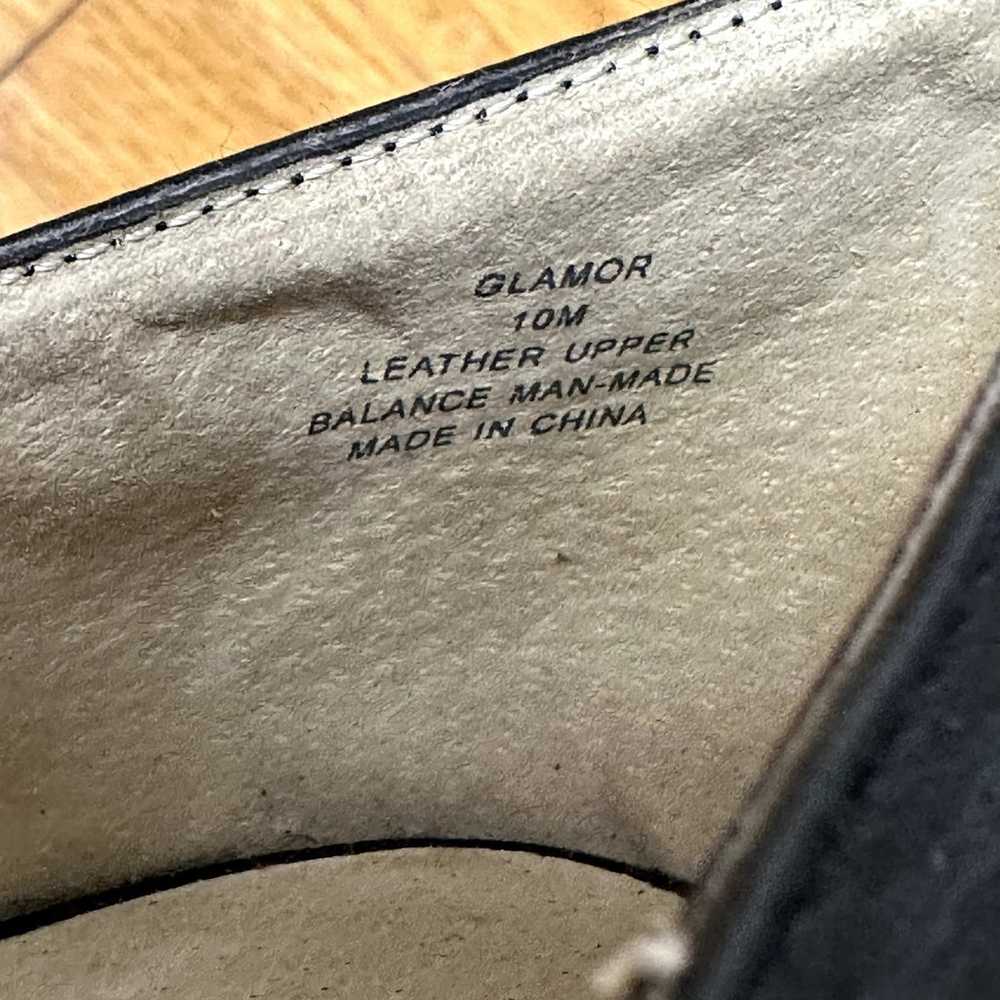 Steve Madden Glamor Black Leather Heels Pumps Pee… - image 3