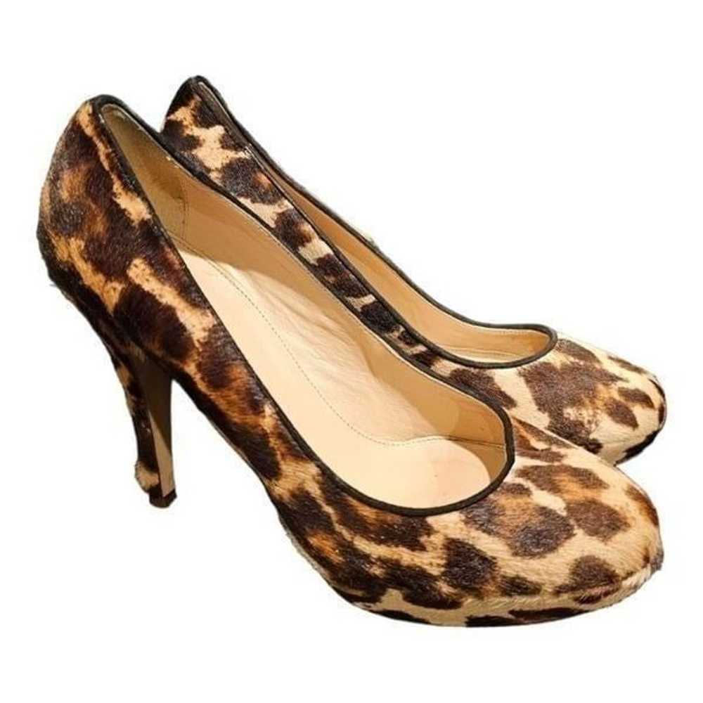 J. CREW Leopard Ponyhair Heels - Size 7 1/2 - image 1