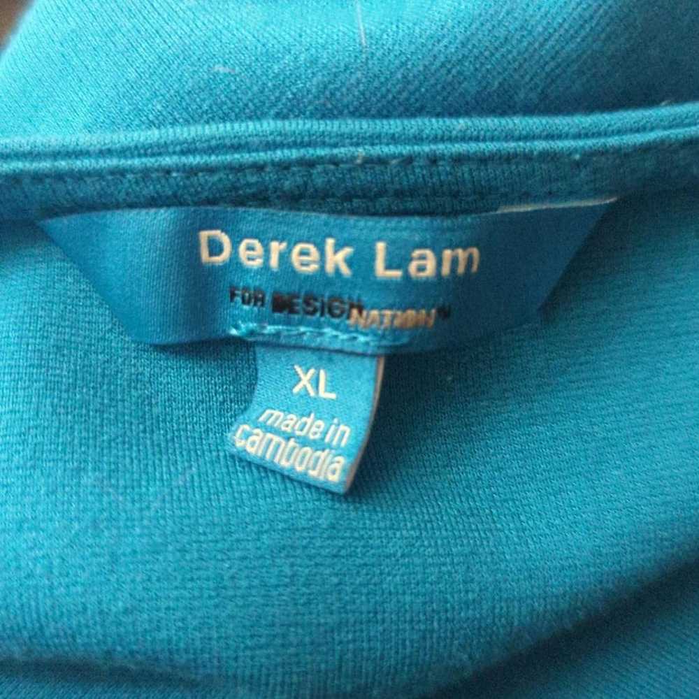 Derek Lam for Design Nation Blue Black Cap Sleeve… - image 8
