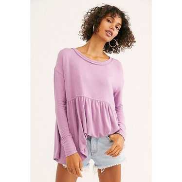 Free People Forever Your Girl Babydoll Tee Size XS - image 1