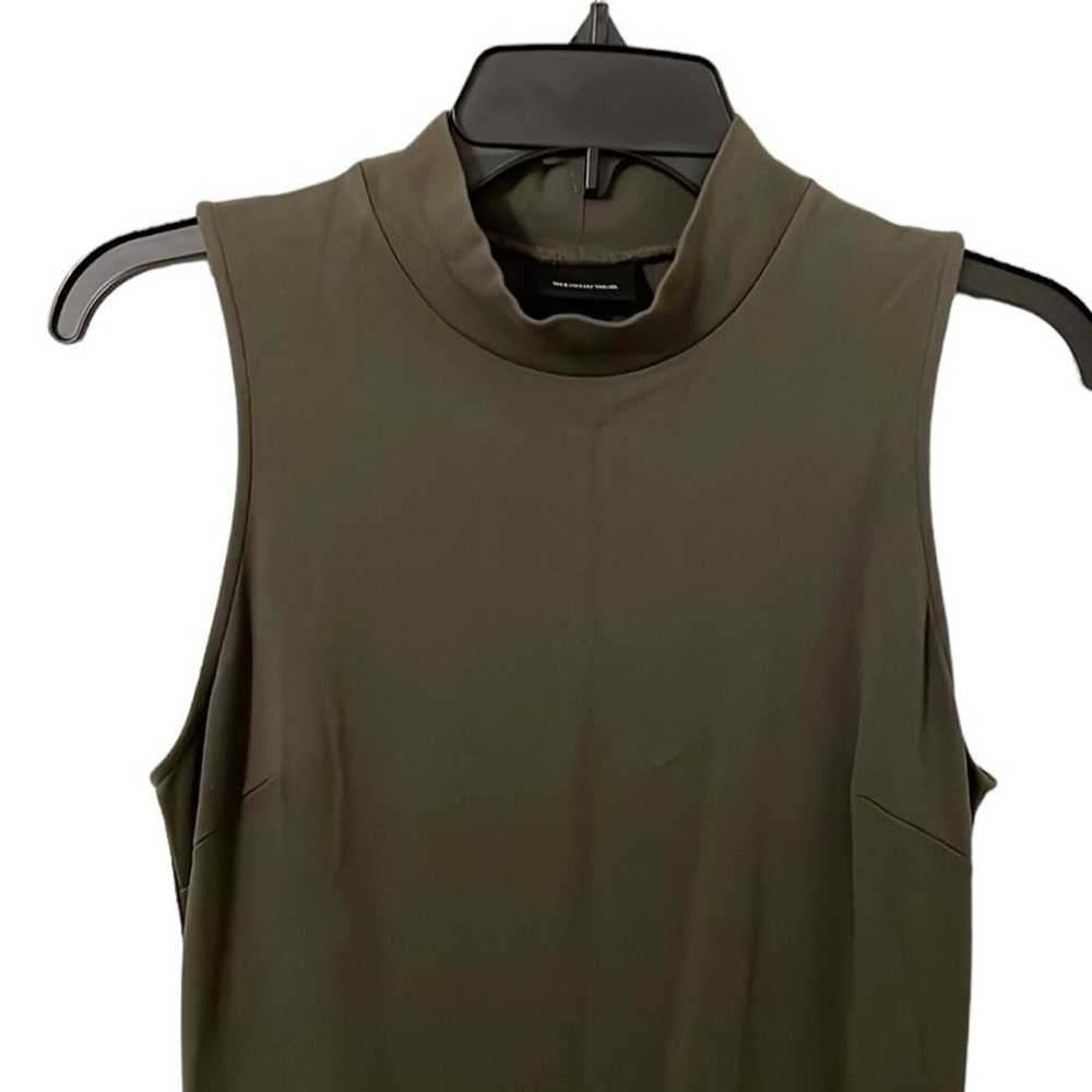 WHO WHAT WEAR | Women’s Olive Green Turtleneck Sl… - image 3