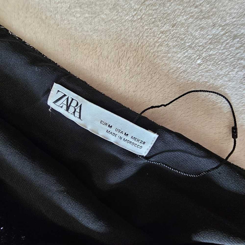 Zara Women's Sequin One Shoulder Asymmetric Bodyc… - image 3
