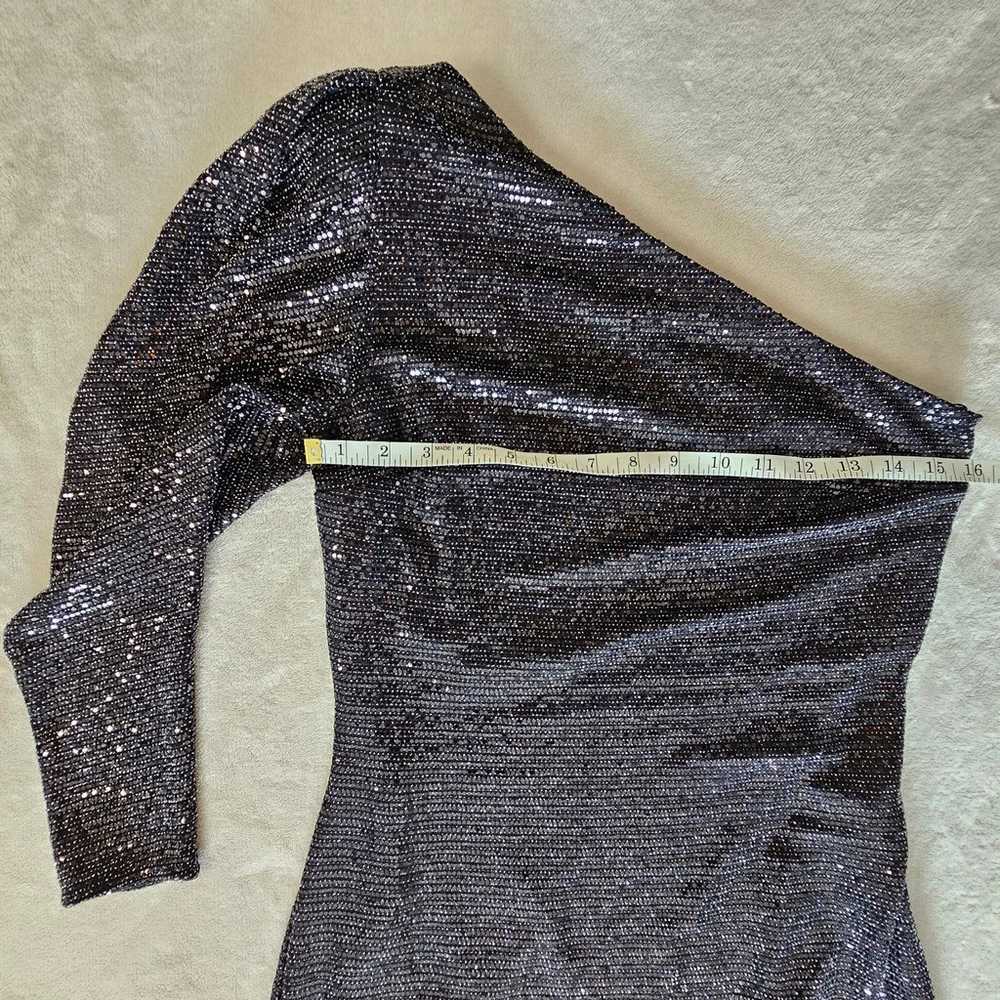 Zara Women's Sequin One Shoulder Asymmetric Bodyc… - image 7