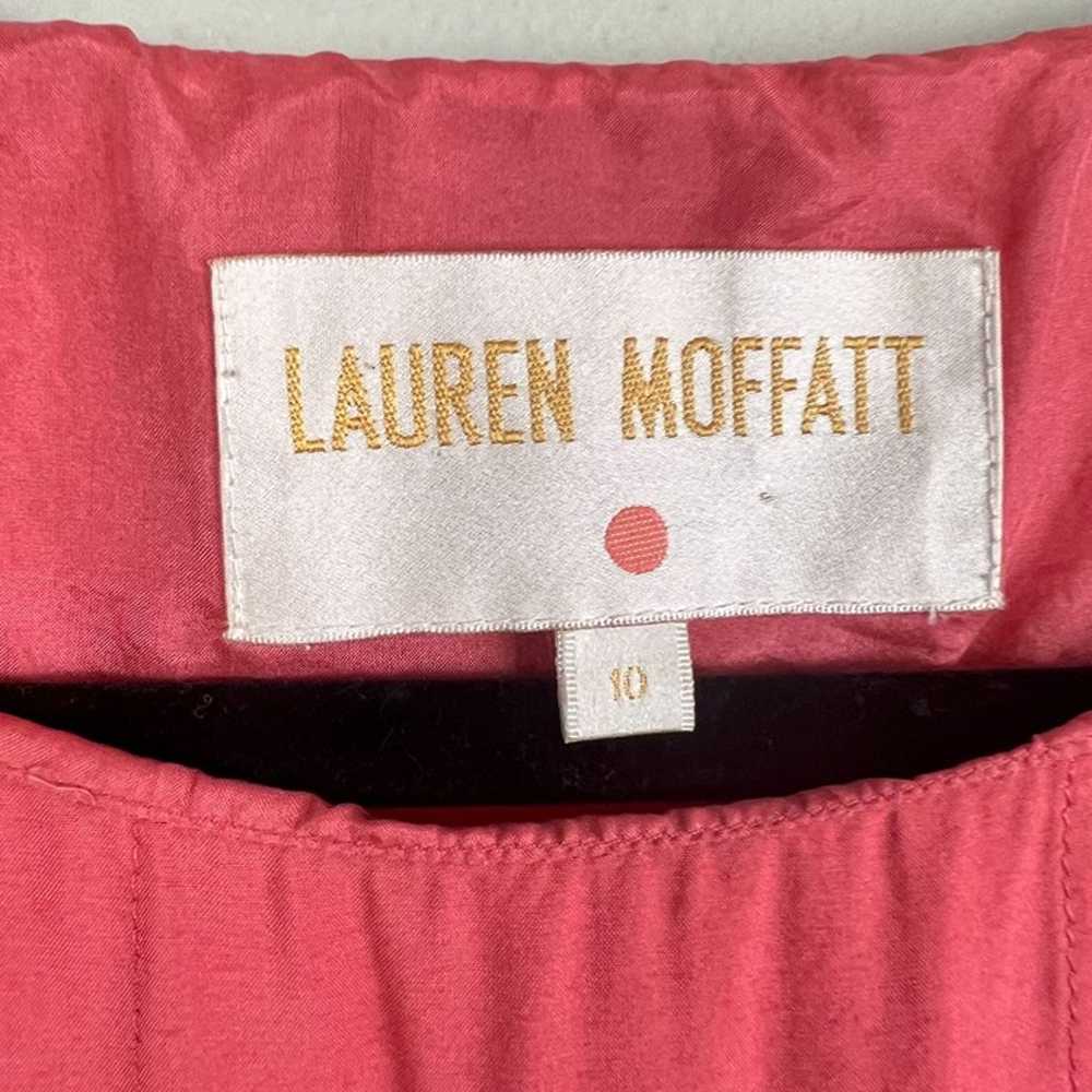 Lauren Moffatt Silk Blend Dress with Belt and Poc… - image 7