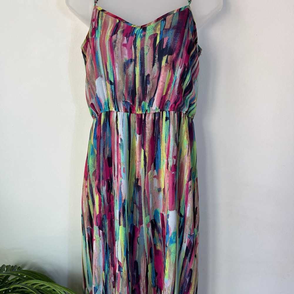 Jack Women's Colorful Spaghetti Strap Maxi Dress … - image 1