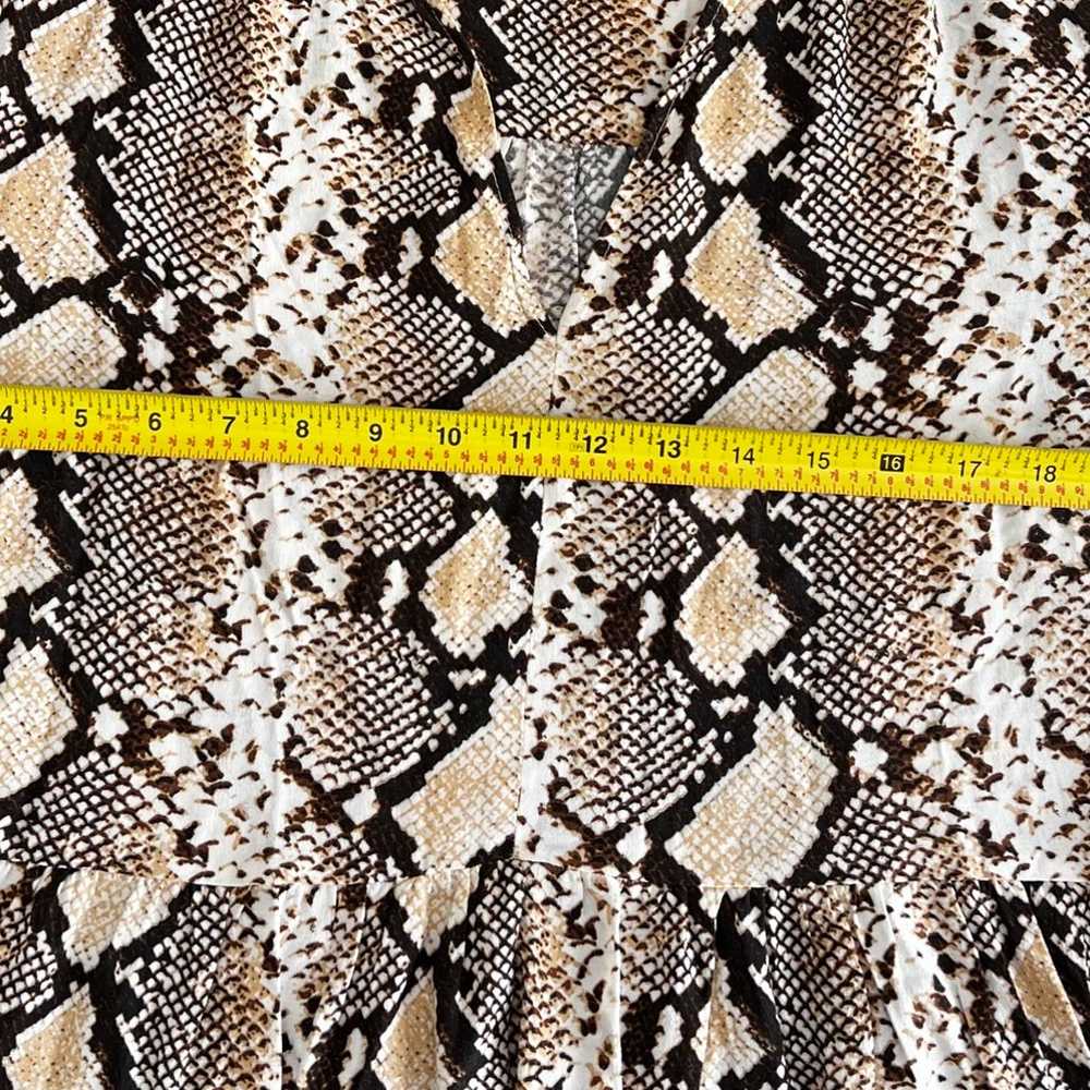 Maeve Anthropologie women python snake skin print… - image 6