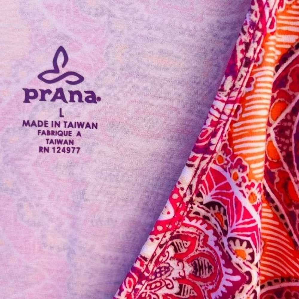 PrAna Veeda Dress in size L paisley bright multic… - image 9