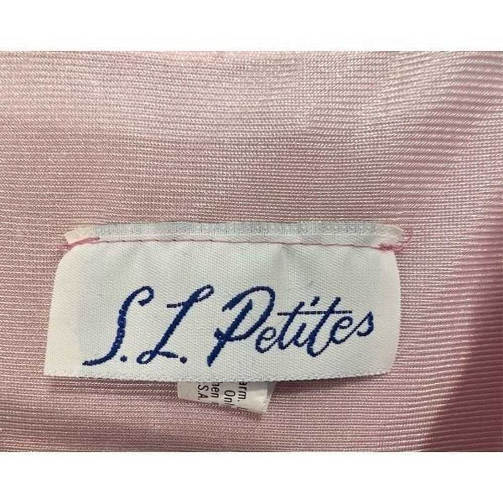 L.L. Petite Vintage Pink Half Sleeve Flowy Dress … - image 2