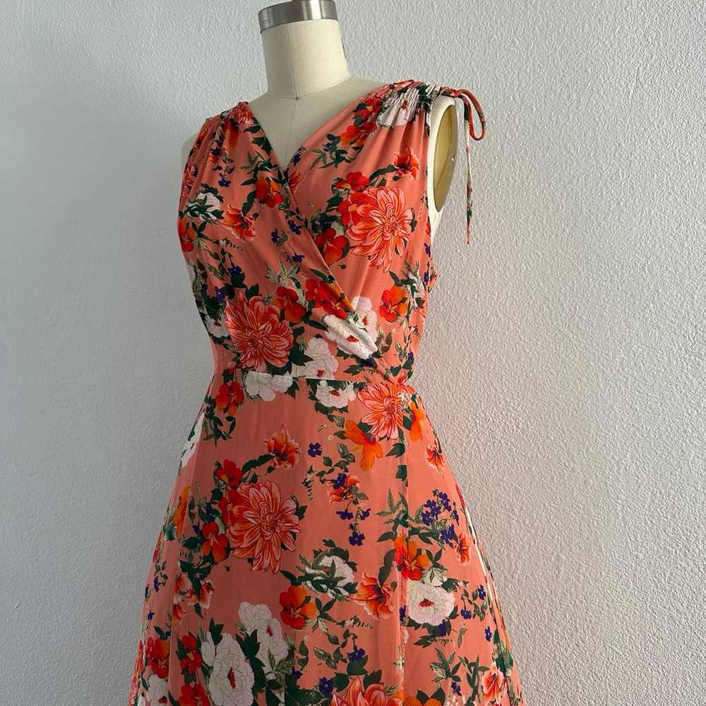 Floral maxi wrap dress - image 2