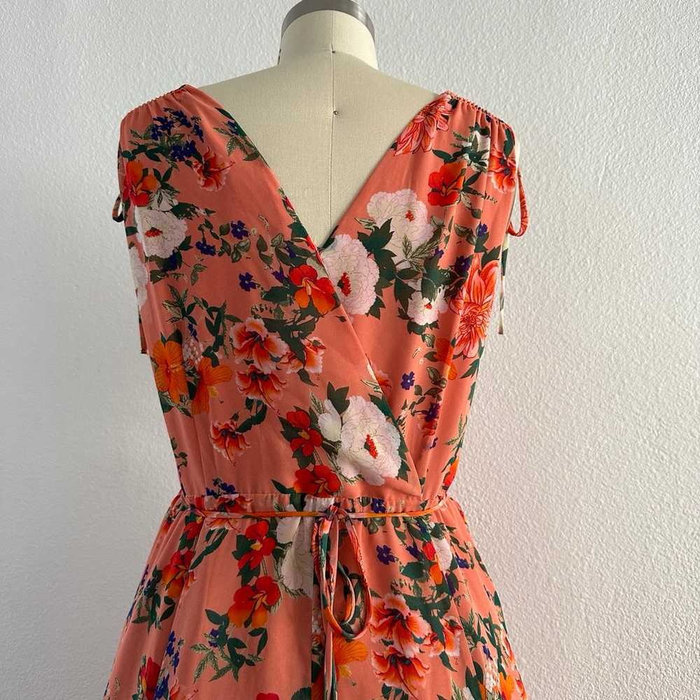 Floral maxi wrap dress - image 3