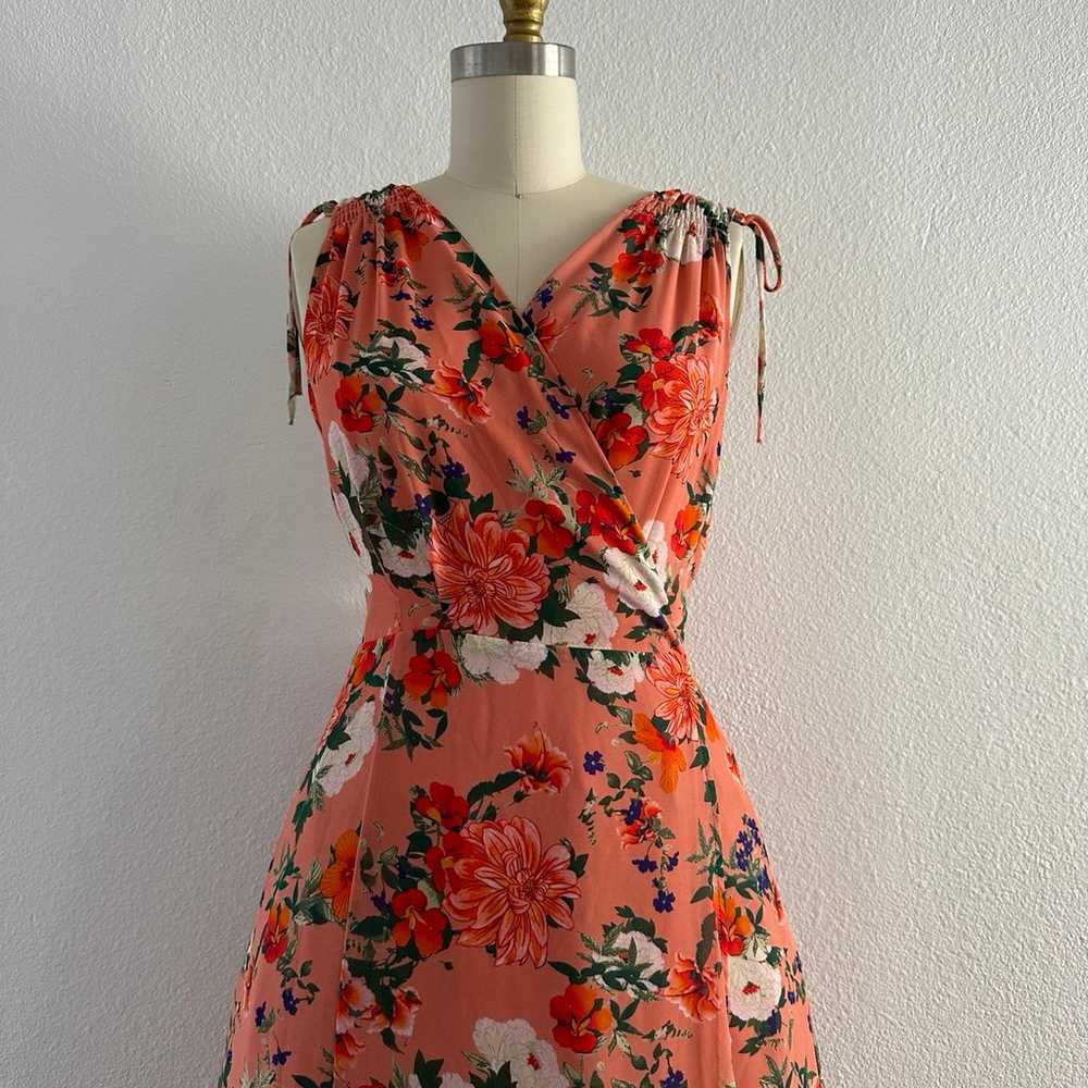 Floral maxi wrap dress - image 5