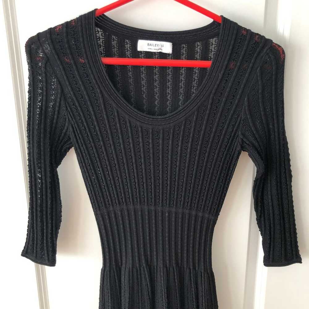 Bailey 44 Women's Knit Dress Black Kiss & Wake up… - image 2