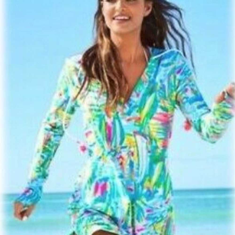 NWOT Lilly Pulitzer Hooded Riley Coverup Dress - image 2