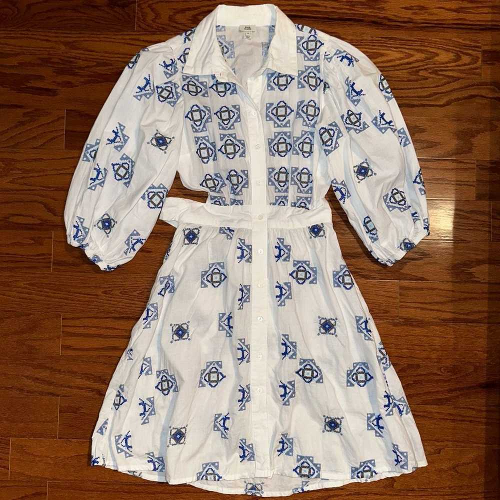 River Island Embroidered Mini Shirt Dress - image 5