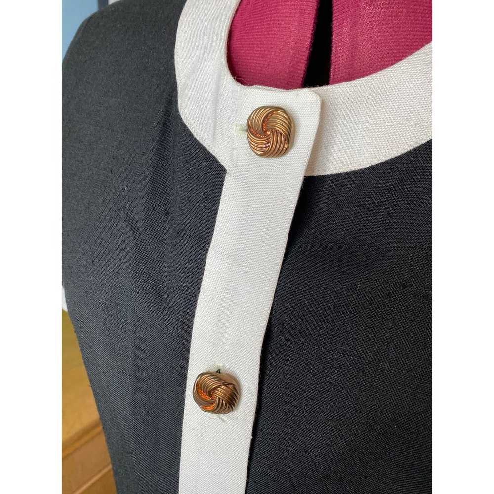 Vintage 80s button front sheath dress - image 2