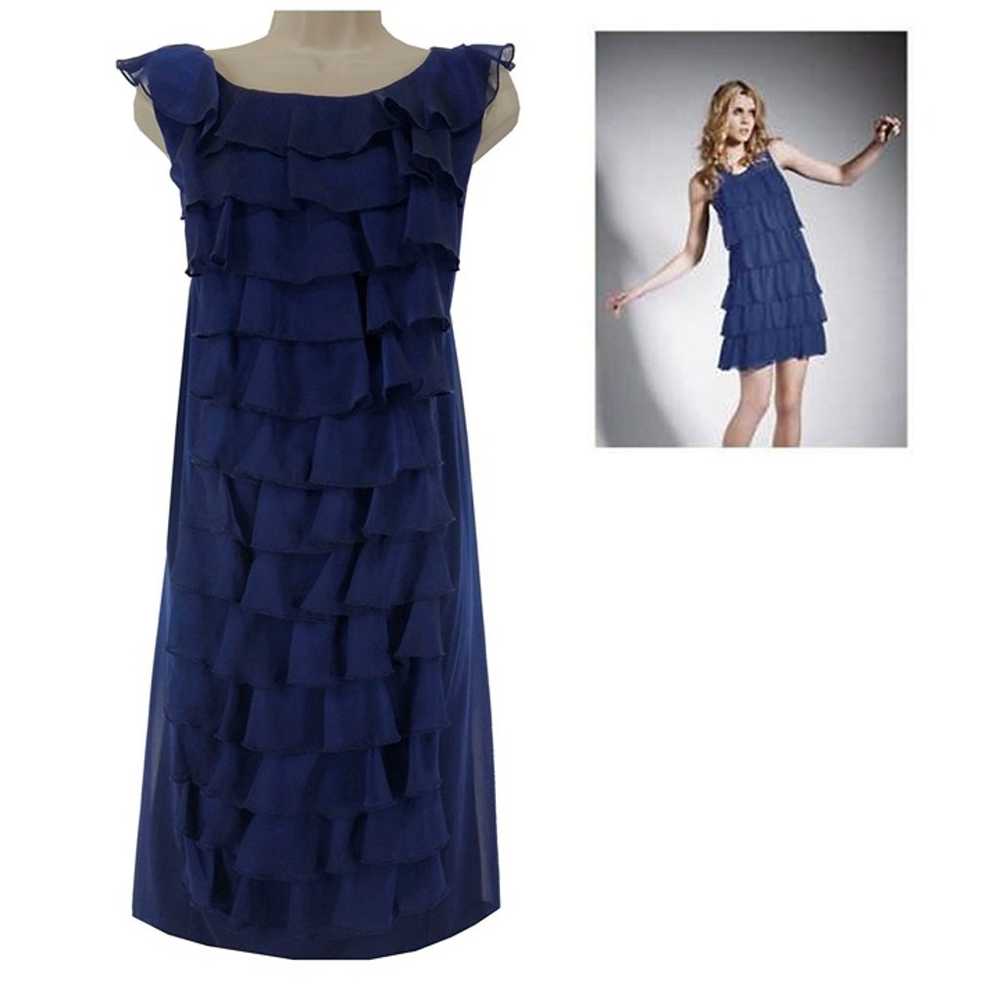 Size 22W 3X BLUE RUFFLE TIERED FRONT SPECIAL OCCA… - image 1