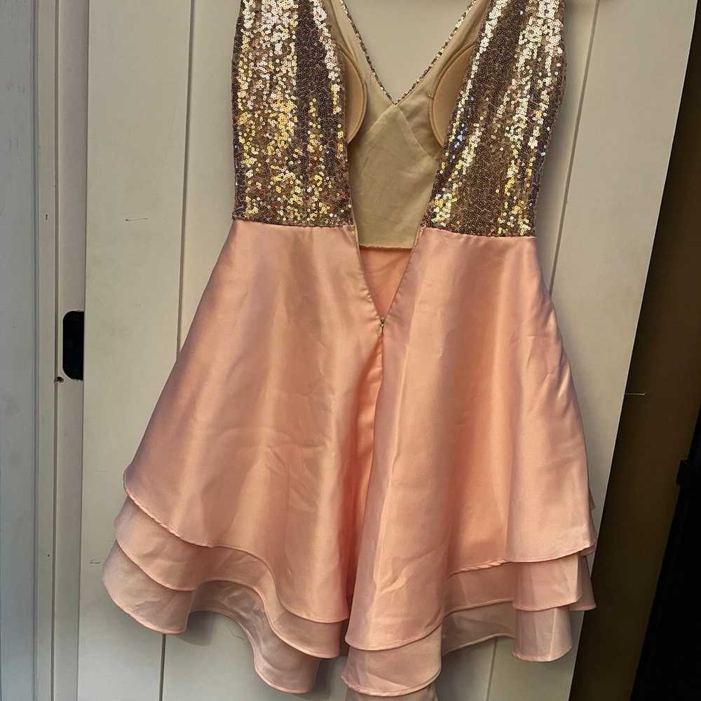 Gold and pink party dress - image 2