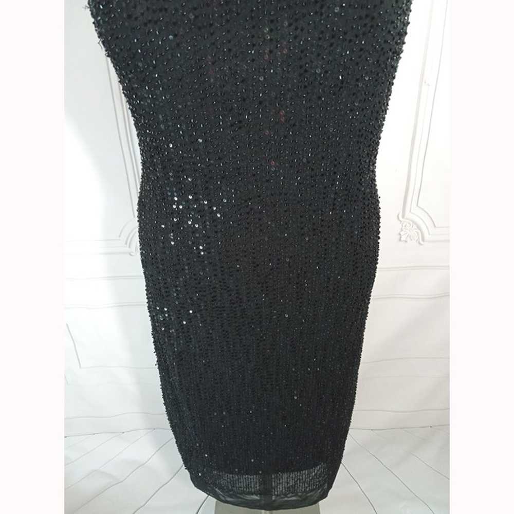 Laundry Black Beaded Sequin Classy Midi Dress Bui… - image 6