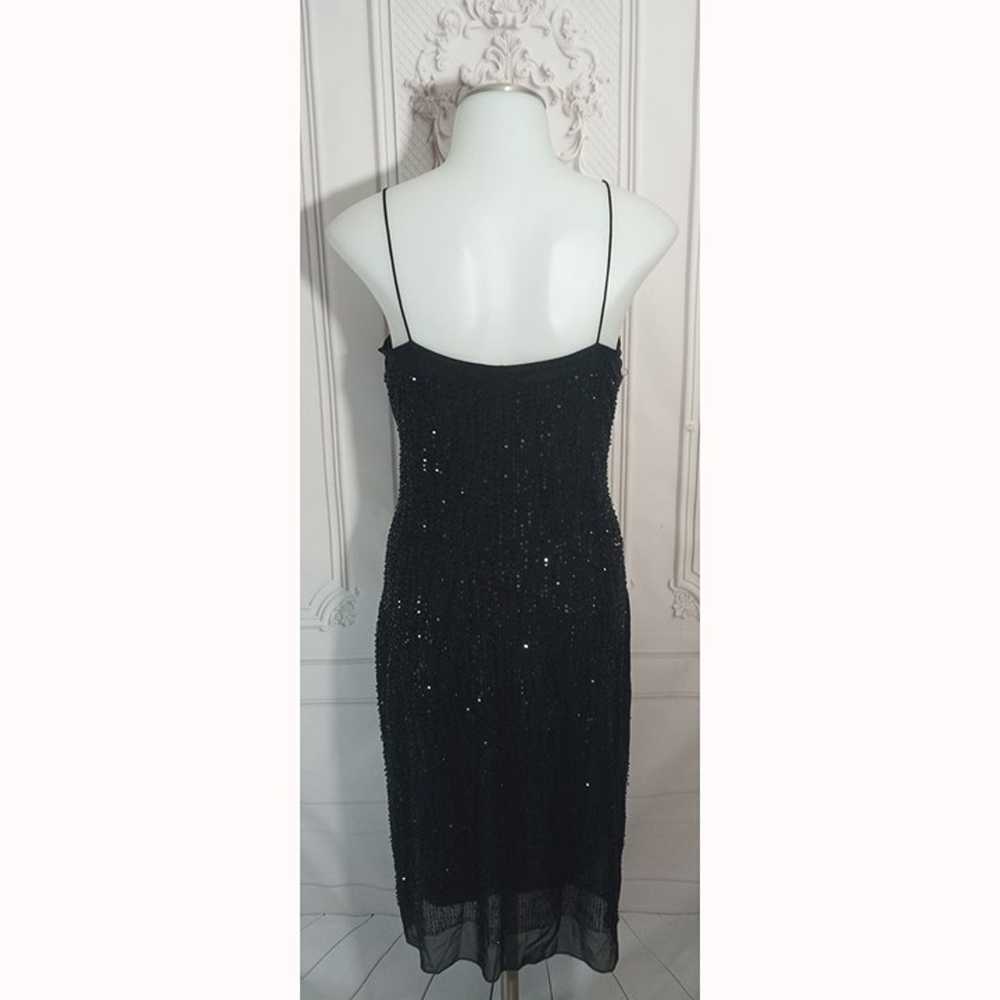 Laundry Black Beaded Sequin Classy Midi Dress Bui… - image 8