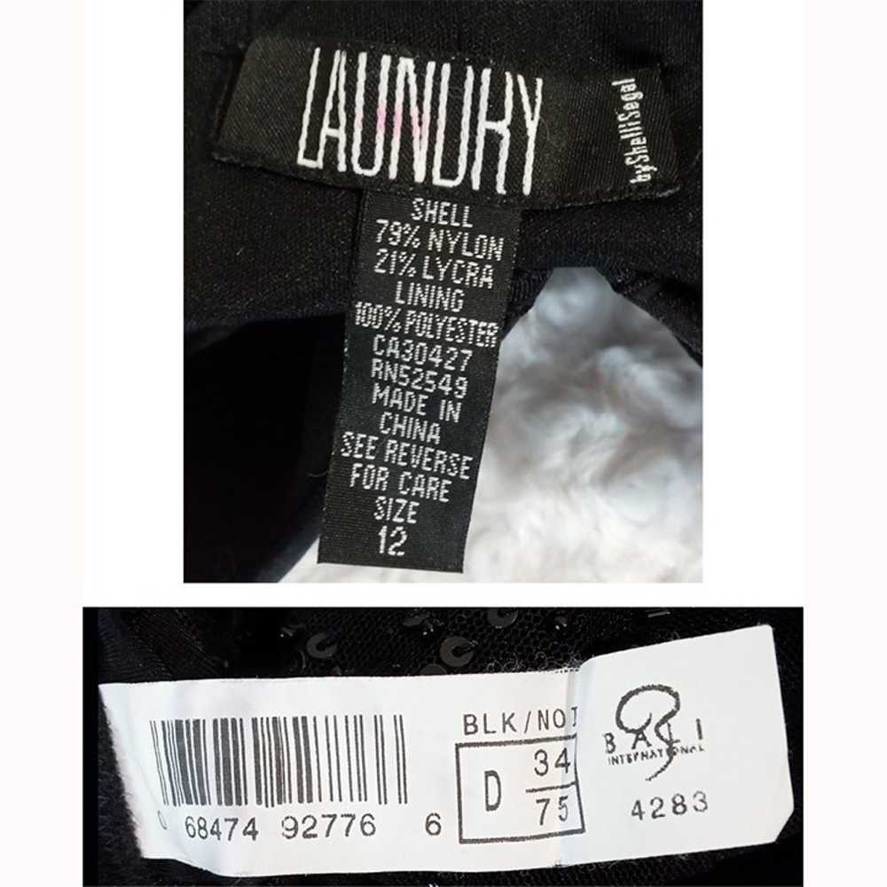 Laundry Black Beaded Sequin Classy Midi Dress Bui… - image 9