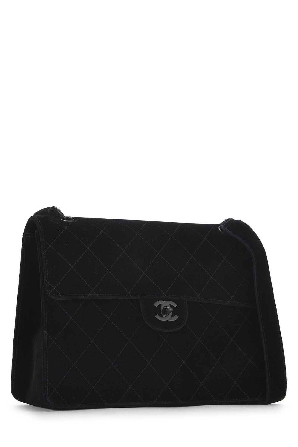 Black Velour Shoulder Bag - image 2