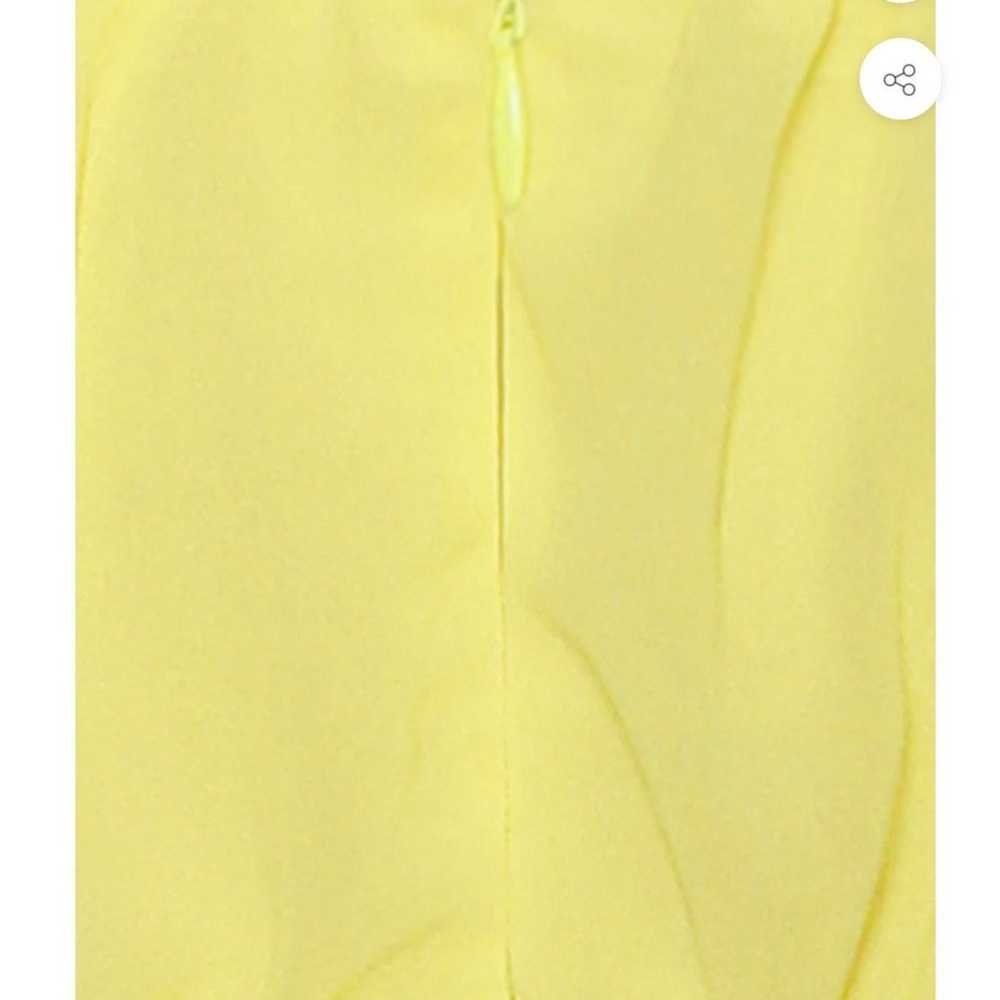 Paradise High Slit Yellow Chiffon Maxi Dress - image 12