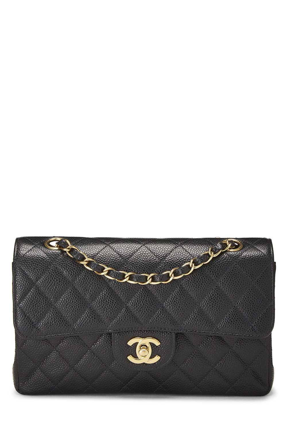 Black Quilted Caviar Classic Double Flap Small - image 1