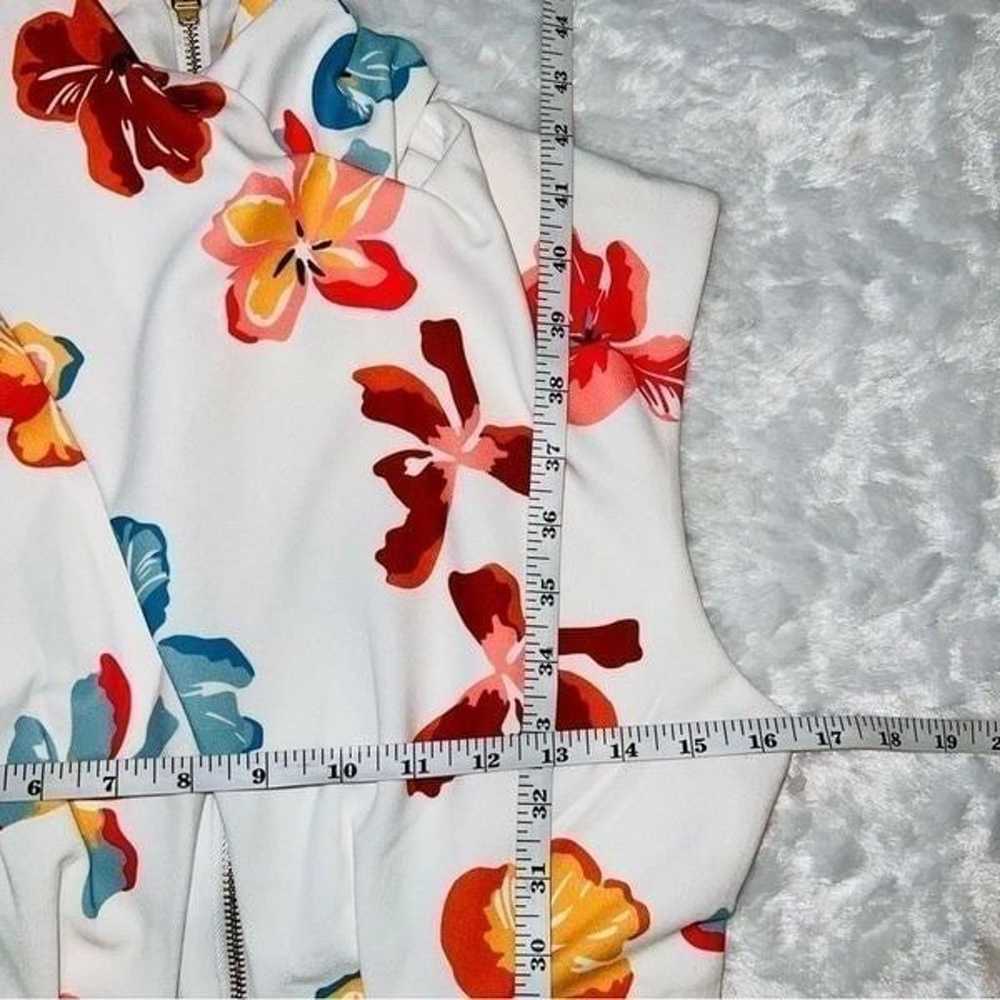 Elouise Floral Draped Cutout Midi Dress - image 8