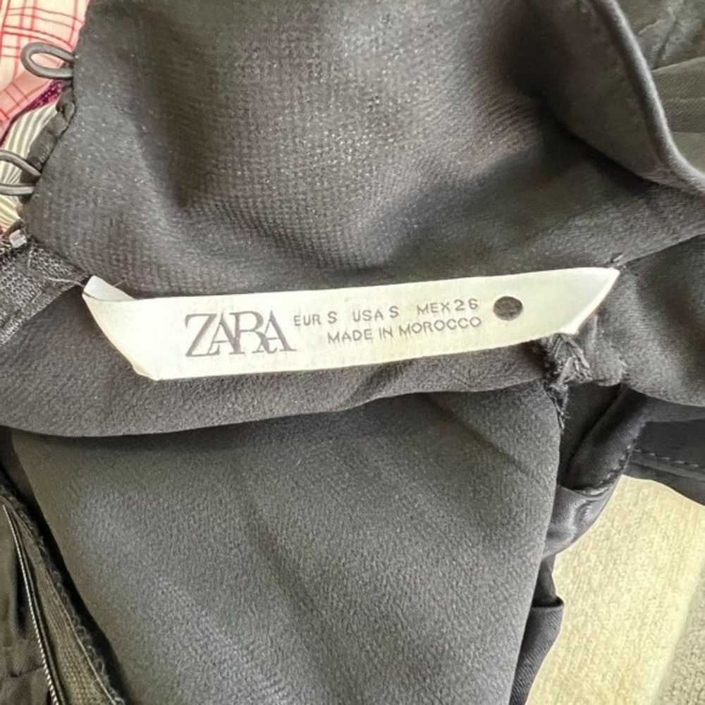 ZARA Limited Edition Long Sleeve Satin Ruched Min… - image 4