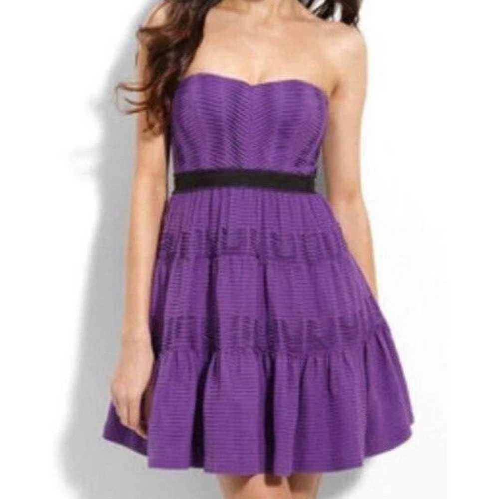 BCBG MaxAzria Prom Dress Womens Size 4 Grape Purp… - image 1