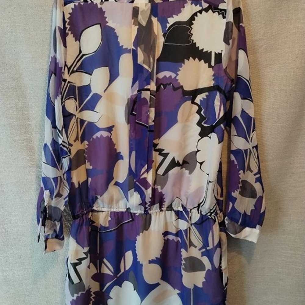 NWOT Diane Von Furstenberg 100% Silk Long Sleeve … - image 2