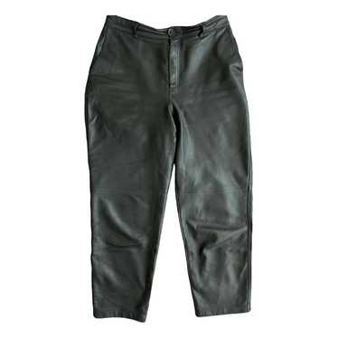 Massimo Dutti Leather chino pants - image 1