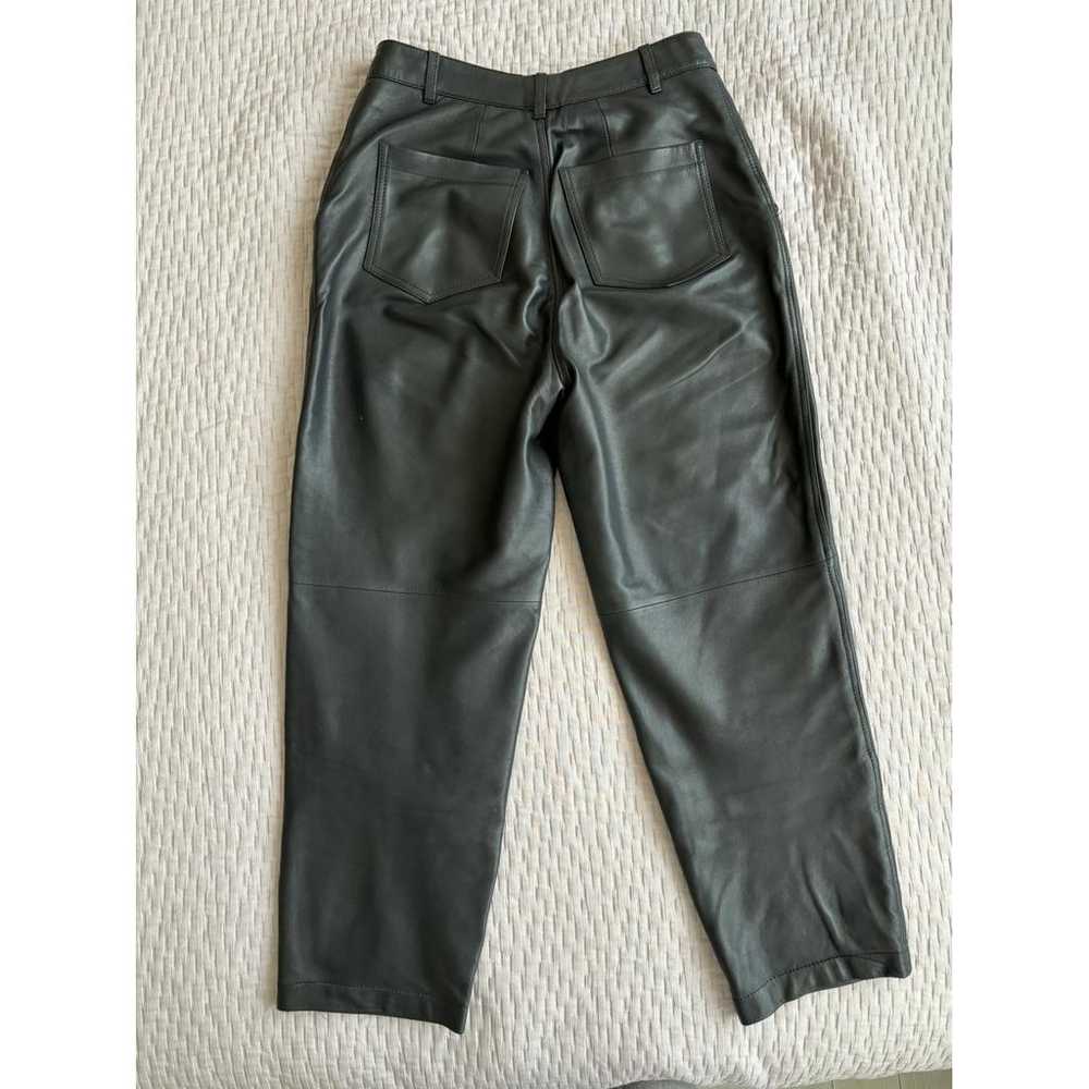 Massimo Dutti Leather chino pants - image 2