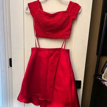 Dress red 2 piece - image 1