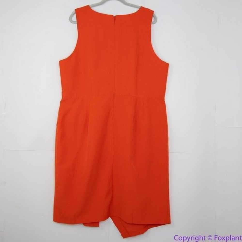 NEW Eloquii Orange Shift Sleeveless sheath Dress … - image 4