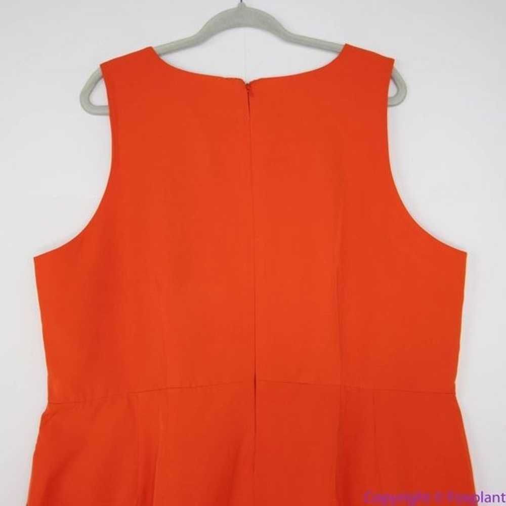 NEW Eloquii Orange Shift Sleeveless sheath Dress … - image 5