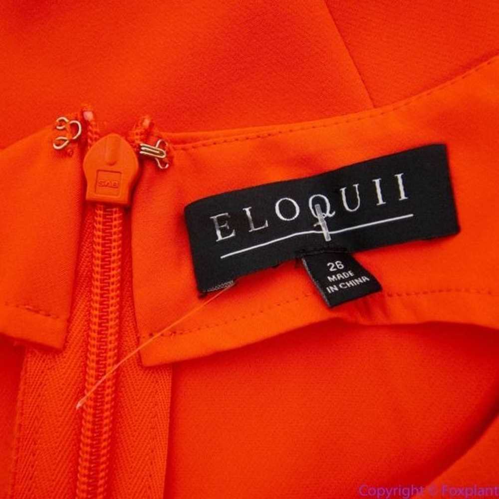 NEW Eloquii Orange Shift Sleeveless sheath Dress … - image 9