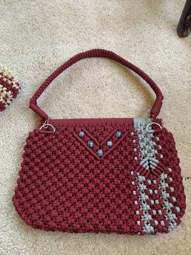 Random Vintage VTG handmade crocheted bag | Used,…