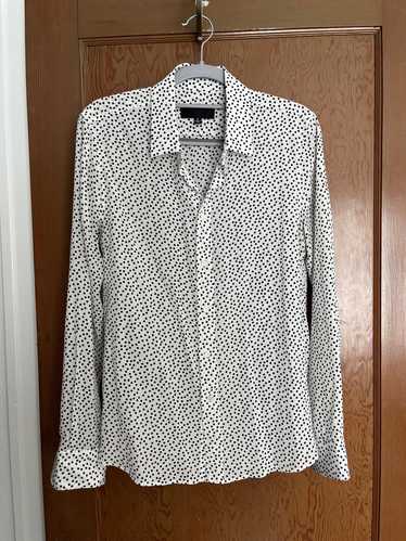 Nili Lotan Polka dot silk blouse (M) | Used,… - image 1