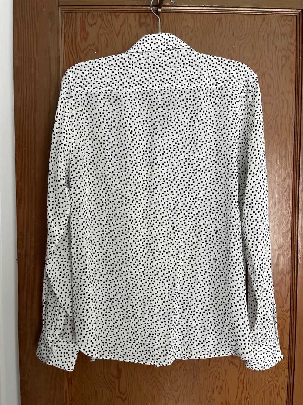 Nili Lotan Polka dot silk blouse (M) | Used,… - image 2
