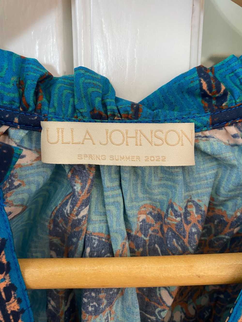 Ulla Johnson Ruffle sleeved blouse in summer nigh… - image 3