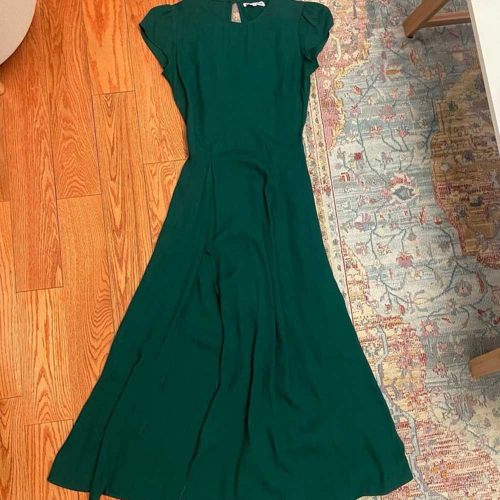 Reformation Gavin Dress in Emerald - image 3