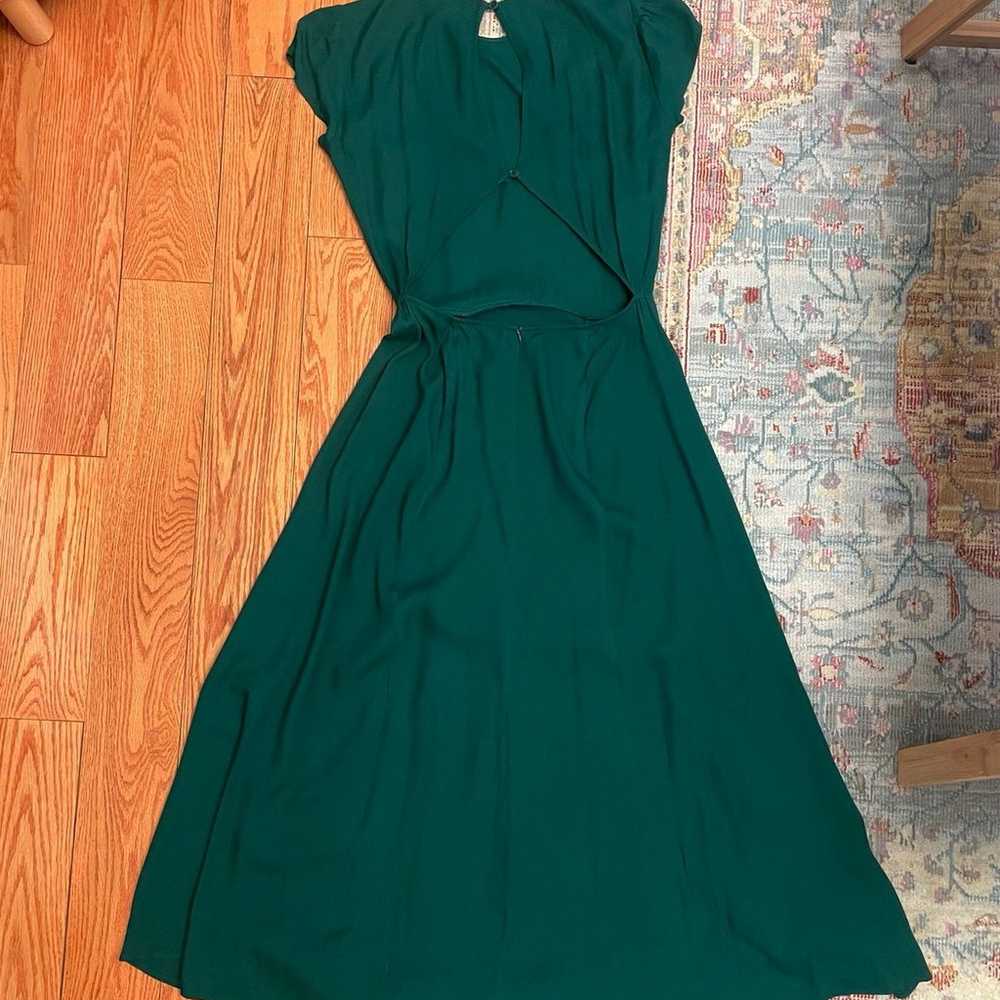 Reformation Gavin Dress in Emerald - image 4