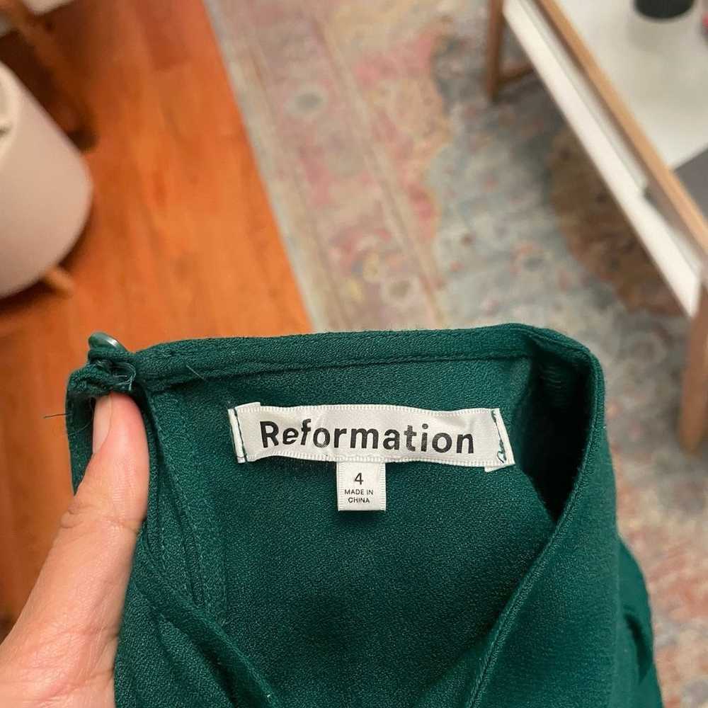 Reformation Gavin Dress in Emerald - image 5