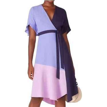 Hutch Anthropologie Dress Womens XS Blue Purple C… - image 1